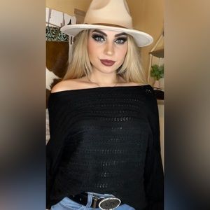 Women’s off shoulder sweater